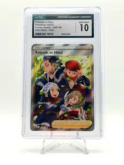 2023 POKEMON CROWN ZENITH ULTRA RARE FRIENDS IN HISUI 148/159 CGC 10 - Image 1