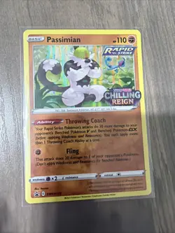 Passimian SWSH115 Pre Release Black Star Promo Chilling Reign Pokemon TCG NM - Image 1