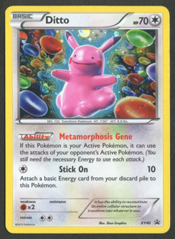 Pokemon TCG: Ditto XY40 Holo Black Star Promo - Image 1