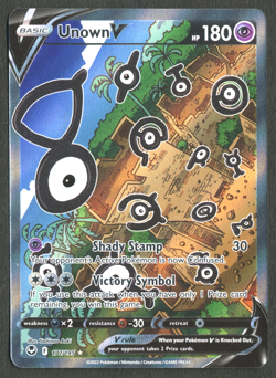 Pokemon TCG: Unown V 177/195 Silver Tempest Alternate Art - Image 1