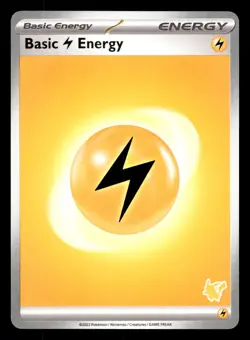 Basic Lighting Energy My First Battle Pikachu Deck Stamp Pokemon NM - Image 1