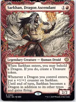 Sarkhan, Dragon Ascendant (0302) (Showcase) Tarkir: Dragonstorm Regular - Image 1
