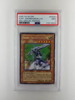 2005 Yugioh Silent Swordsman LV5 #ENSE4 Secret Rare EEN PSA 9 - Image 1