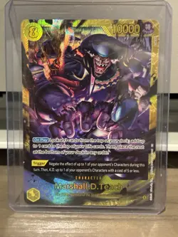 Marshall.D. Teach OP16-119 Secret Rare The Time Of Battle One Piece Foil Card - Image 1