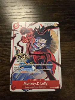 Monkey D. Luffy 2025 One Piece 3rd Anniversary Tournament 3 Brothers Pack Promos - Image 1