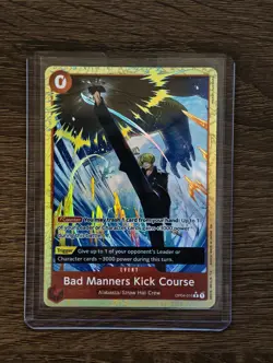 One Piece TCG Bad Manners Kick Course OP04-016 Alt Art PRB02 English Edition NM - Image 1