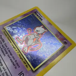 Pokemon Mewtwo 10/102 Holo Rare Base Set Unlimited WOTC 1999 TCG Card - Image 3