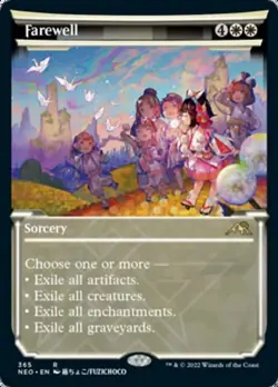 Farewell (Showcase Soft Glow) [Kamigawa: Neon Dynasty] Near Mint - Image 1