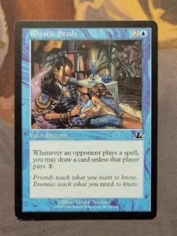 1x Rhystic Study - Prophecy Common MTG LP - Image 1