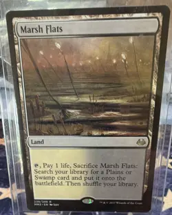 Wizards of the Coast MTG Marsh Flats Modern Masters 2017 Foil 239/249 Rare Land - Image 1