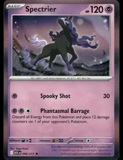 Spectrier 098/217 Rare Ascended Heroes Pokemon Holo Near Mint - Image 1