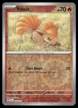 Vulpix 016/191 Common Surging Sparks Pokemon Reverse Holo Near Mint - Image 1