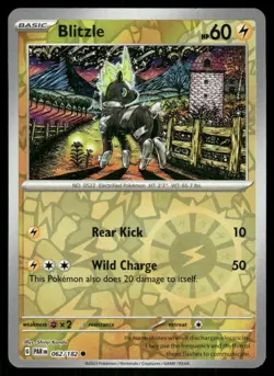Blitzle 062/182 Common Paradox Rift Pokemon Reverse Holo Near Mint - Image 1