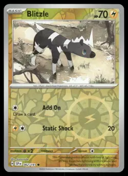 Blitzle 062/191 Common Surging Sparks Pokemon Reverse Holo Near Mint - Image 1