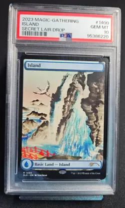 MTG - Island # 1400 - Secret Lair Drop - PSA 10 GEM MiNT - 1 OF 4 - Image 1