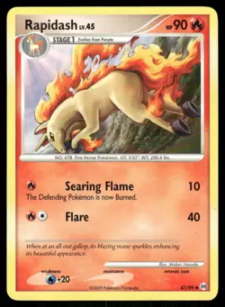 Rapidash 47/99 Uncommon Arceus Pokemon Near Mint - Image 1