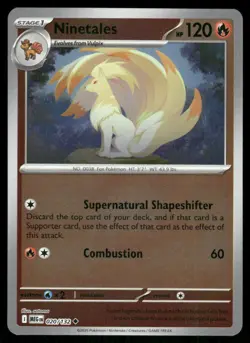 Ninetales 020/132 Uncommon Mega Evolution Pokemon Reverse Holo Near Mint - Image 1