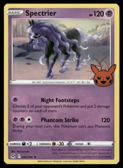 Spectrier 081/196 Holo Holo Rare Trick or Trade BOOster 2023 Pokemon Holo NM - Image 1