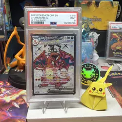 Pokemon 2023 Sv03: Obsidian Flames Sir Charizard EX 215/197 PSA 9 - Image 1
