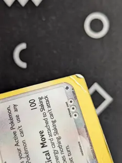 Slaking 12/109 Ruby and Sapphire Pokemon HP Holo DMG CREASE - Image 4