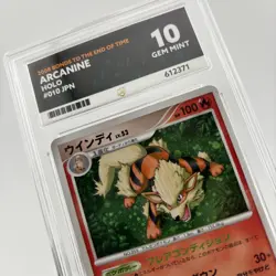 Pokemon Arcanine 010/090 Bonds to the End of Time HOLO #010 2008 POP 5 - ACE 10 - Image 3