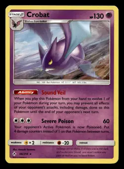 Crobat 66/214 Rare Unbroken Bonds Holo Pokemon NM - Image 1