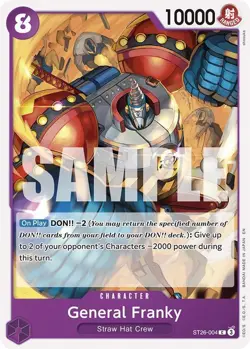 General Franky ST26-004 Common One Piece Card - Image 1