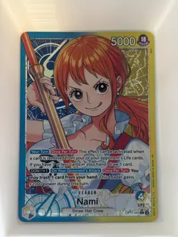 Nami (041) (Alternate Art) OP11-041 Leader A Fist of Divine Speed One Piece NM - Image 1
