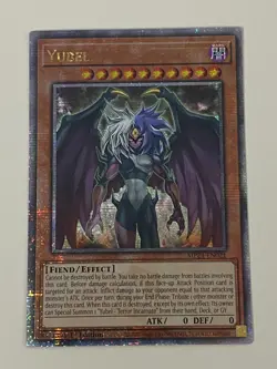 Yugioh - Yubel - 1st Edition Quarter Century Secret Rare NM - Free Holo Card - Image 1