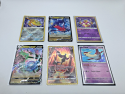 Pokemon TCG Mixed Holo Full Art 6 Card Lot Ultra Rare Collectible - Image 1