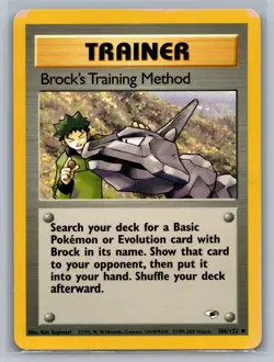 Brock's Training Method Gym Heroes #106/132 Uncommon Pokemon Card - Image 1