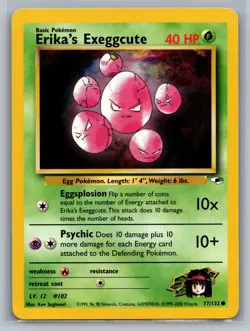 Erika's Exeggcute (77) Gym Heroes #077/132 Common Pokemon Card - Image 1