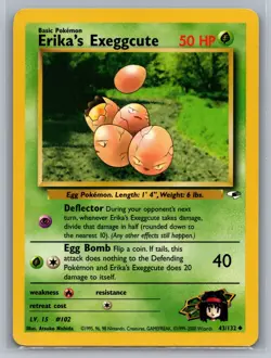 Erika's Exeggcute (43) Gym Heroes #043/132 Uncommon Pokemon Card - Image 1