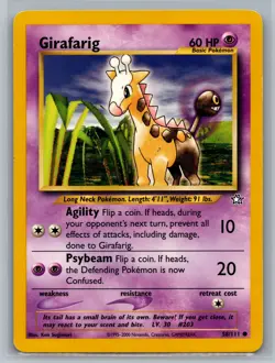 Girafarig Neo Genesis #058/111 Common Pokemon Card - Image 1