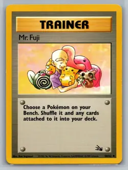 Mr. Fuji Fossil #58/62 Uncommon Pokemon Card - Image 1