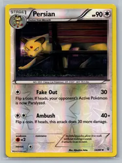 Persian Generations #54/83 Reverse Holo Pokemon Card - Image 1