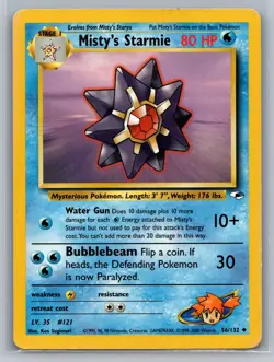 Misty's Starmie Gym Heroes #056/132 Uncommon Pokemon Card - Image 1