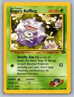 Koga's Koffing (79) Gym Challenge #079/132 Common Pokemon Card - Image 1