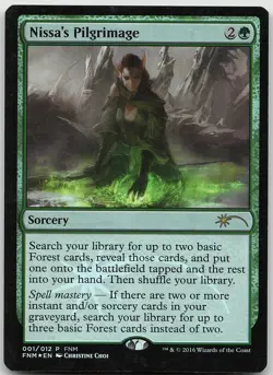 Nissa's Pilgrimage FOIL Promo FNM Promos LP MTG - Image 1