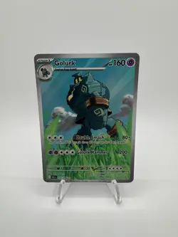 Pokemon TCG Golurk 123/086 SV Black Bolt Illustration Rare NM - Image 1