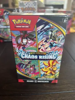 Pokemon TCG Mega Evolution Chaos Rising Booster Bundle Sealed - Image 1