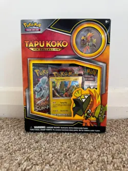 POKEMON TCG - TAPU KOKO Pin Collection Box - NEW SEALED - Image 1