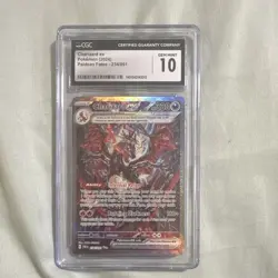 CGC 10 Charizard ex 234/091 Paldean Fates SIR Tera Full Art Holo 2024 - Image 1