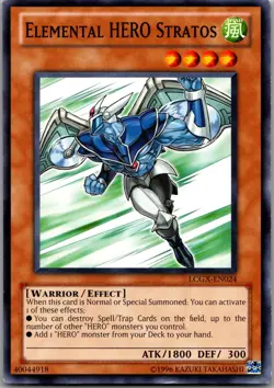 Elemental HERO Stratos LCGX-EN024 Legendary Collection 2 Yu-Gi-Oh LP - Image 1