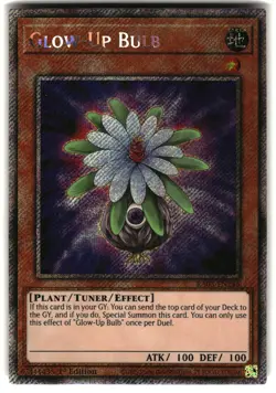 Glow-Up Bulb (Platinum Secret Rare) Quarter Century Bonanza RA03-EN245 Yugioh - Image 1