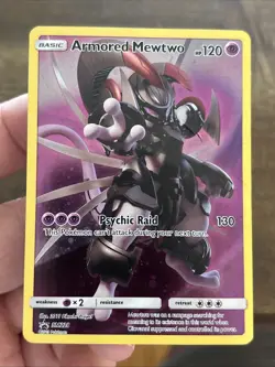 The Pokemon Company Armored Mewtwo SM228 Promo Holo Basic 120 HP English Card - Image 1