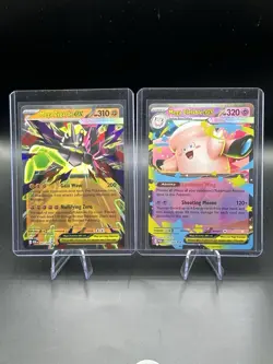 Pokemon Mega Zygarde EX 047/088 & Mega Clefable EX 017/088 Holo Card Lot (2) - Image 1