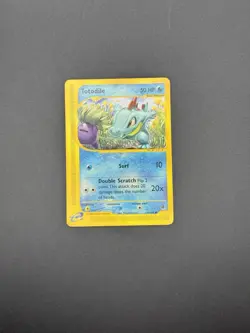 Pokemon TCG Totodile Expedition Base Set 134/165 Common Card - Image 1