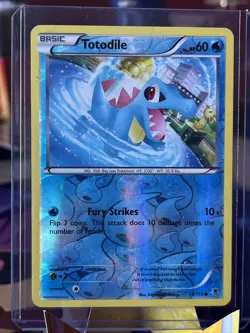Totodile 15/119 Reverse Holo XY Phantom Forces Pokemon Card LP - Image 1