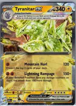 Tyranitar ex 066/197 SV03: Obsidian Flames - Pokemon Card - NM - Image 1